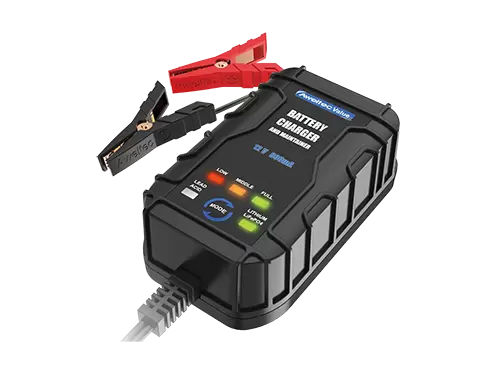 Aweltec Cargador de bater&iacute;a inteligente de 800 mA, mantenedor de 12 V para plomo-&aacute;cido y litio