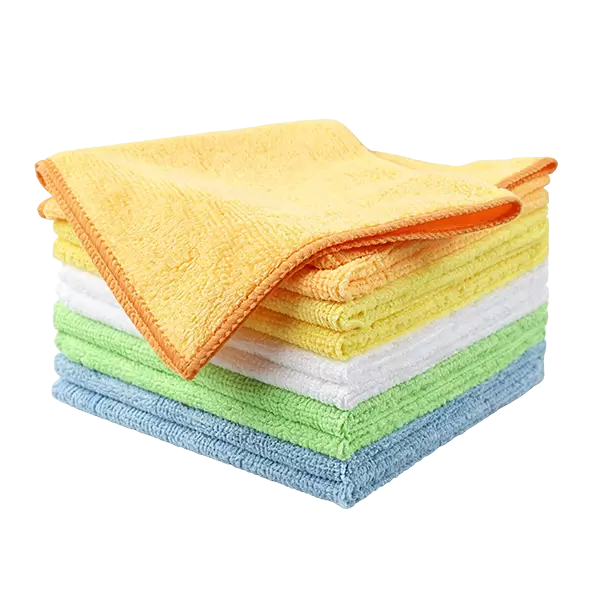 Paños de limpieza de microfibra, toallas de felpa de 12x12, ultra absorbentes, paquete de 12